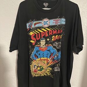 DC Comics 2001 SUPERMAN's 300th AND GREATEST ISSUE (XXL) T-Shirt Black